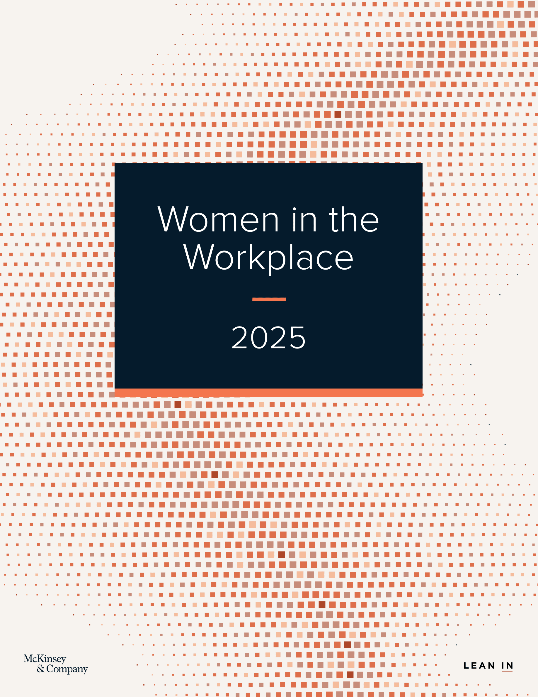 Women in the Workplace 2025 report cover with key findings and takeaways